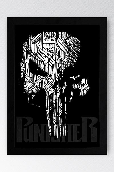Saturn Tabloul cu rame The Punisher - Poster de desene animate Marvel