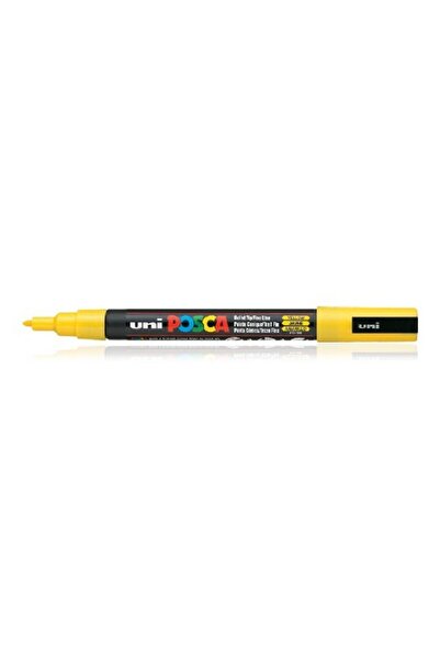 Uni Posca Uni-Ball Pc-3M Painting Marker 0.9-1.3 mm Yellow Pen