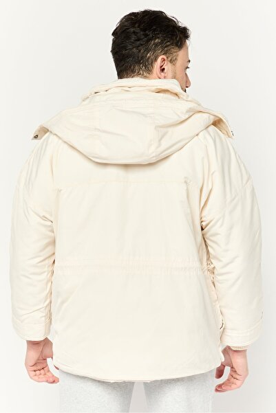 adidas Men Sportswear Fit Long Sleeve Outdoor Parka Jacket, Off White