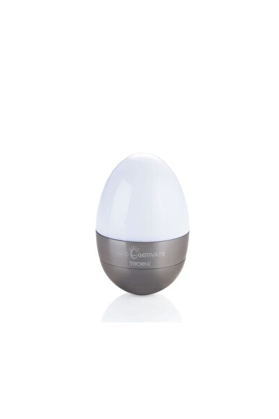 Troika Yumurta Şeklinde Led Işıklı Anahtarlık Antrasit