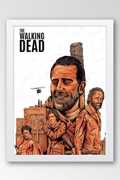 Saturn The Walking Dead Pictură înrămată - Poster de televiziune