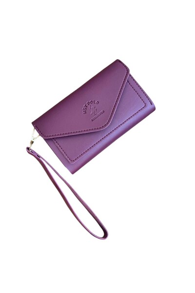 ARONA Kadın Cüzdan El Cüzdan Aksesuar Orta Boy Mor