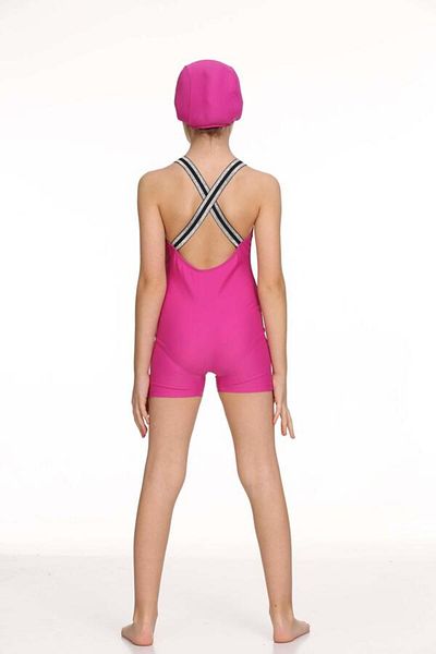 pistyle Costum de baie pentru fete Fuchsia cu protecție solară +40 Factor.