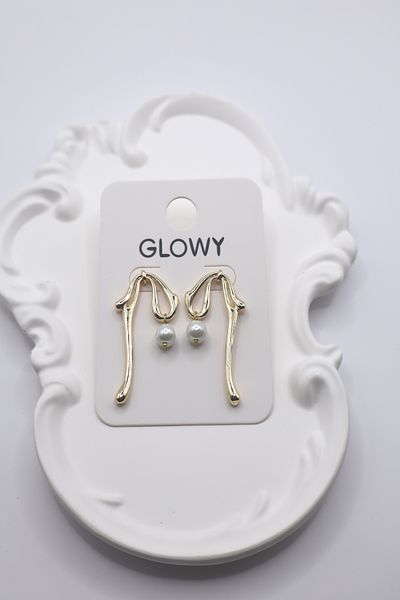 DEMOKAN Women's Earrings Long Pendant Pearl Earrings