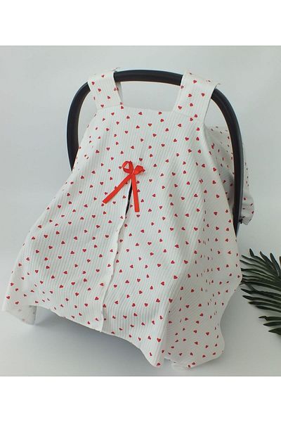 Bebewini Bebewi̇ni̇ Red Heart Stroller Cover