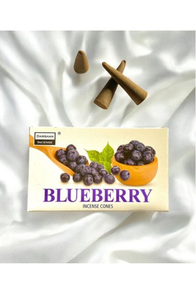 Darshan Incense BLUEBERRY (YABAN MERSİNİ ) Konik Tütsü 10 Adet