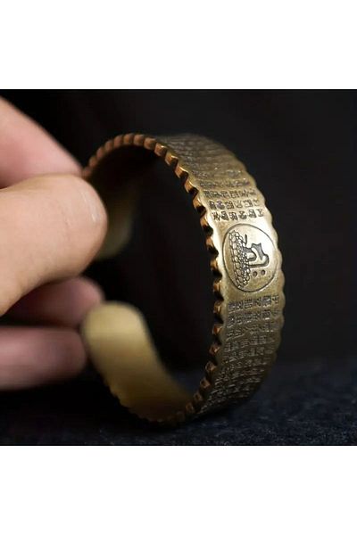 CARE FOOD 1Pc Vintage Pure Copper Lucky Transfer Women's Men's Bracelet