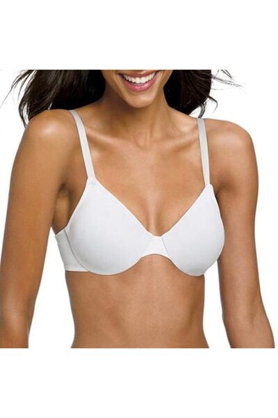 HANES حمالة صدر سلكية قابلة للتوصيل بسلك Wmns Hns G511-1 قطعة باللون الأبيض