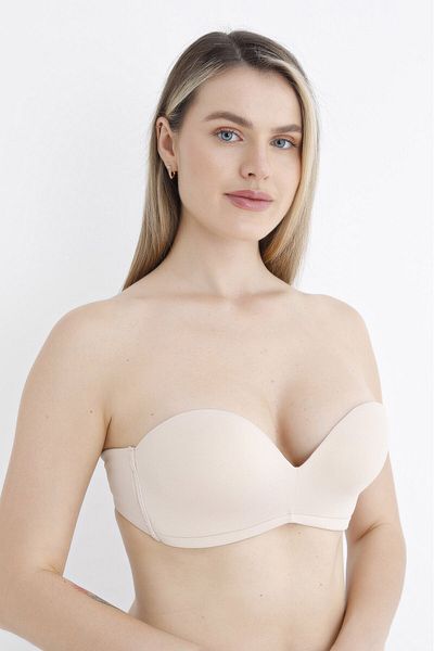 İntive Lingerie Σουτιέν NBB Strapless Cut Inside Silicone Push-up Χωρίς Underwire Σουτιέν για ειδικές περιστάσεις