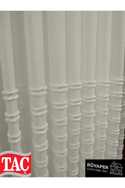 Taç Rüyaper New Season Linen Tulle Curtain İstemez Close Pleat