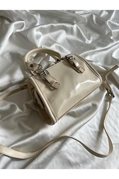 Mia Collection Geantă de mână și umăr pentru femei Beirut Model Cremă