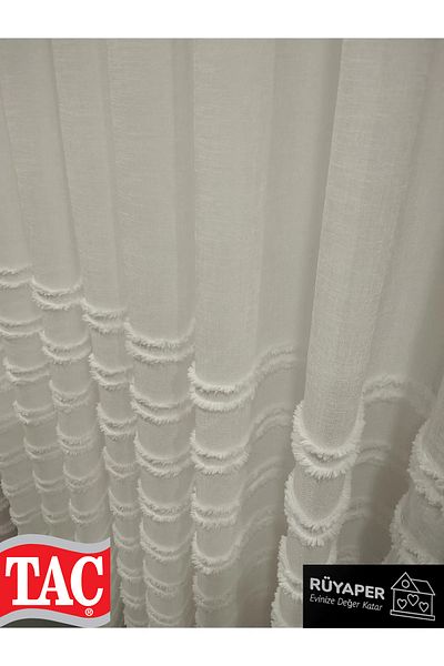 Taç Rüyaper New Season Linen Tulle Curtain İstemez Close Pleat