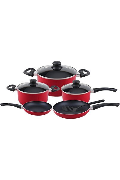 ROYALFORD Non-stick cooking pot set, 9 pieces, from Royalford, multi-colored,...