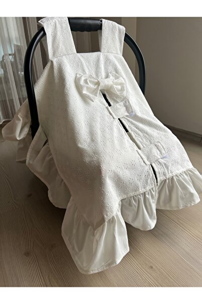 eyma home غطاء عربة الأطفال مكشكش بتفاصيل صدفية