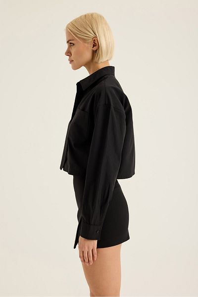 SEVİLEN Cămașă crop cu buzunare