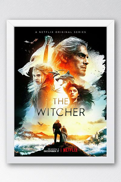 Saturn Pictură înrămate The Witcher - Poster de televiziune