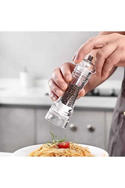 Generic Brand مطحنة ملح/فلفل أكريليك سيراميك 13.5 سم (DSA-135)