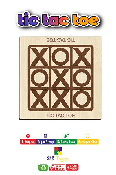 212toyzz Tıc-tac-toe Strateji Oyunu (tic-tac-toe, Xox, Oxo)