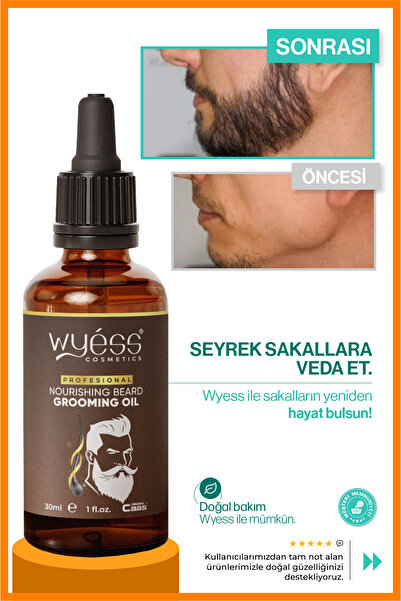 Wyess 35 مصل زيت خاص للشارب من أجل اللحية المتناثرة والجلود - زيت الخروع