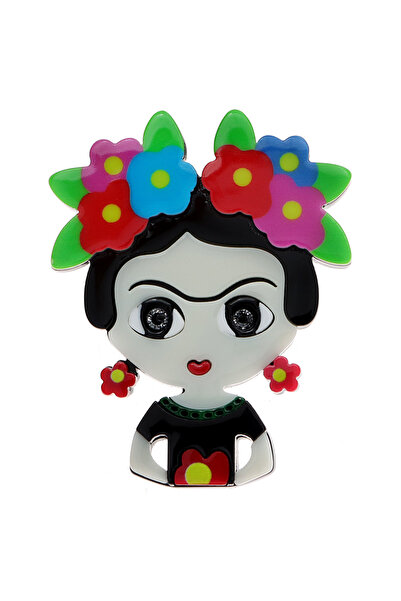 Choice R0-1-7353 fashion acrylic wreath girl brooch women's clothing accessor...