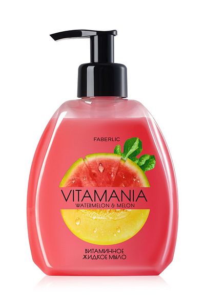 Faberlic Liquid Hand Soap with Vitamins "Watermelon and Melon" Vitamania
