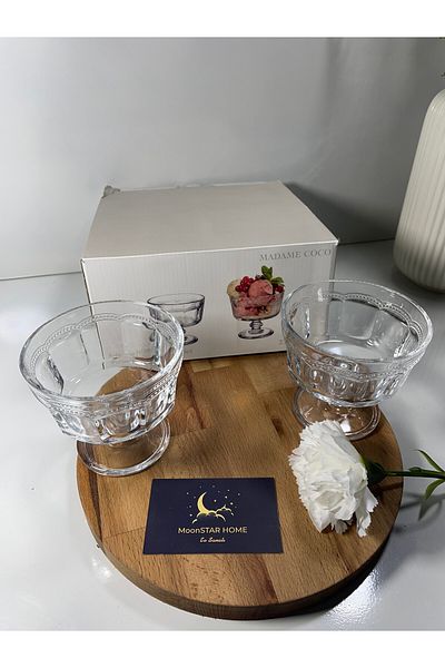 Madame Coco Perline 4-Piece Ice Cream Bowl Set - 235 ml