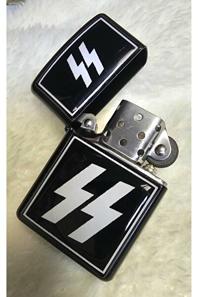 DÜKKAN DESİGN Dükkan Design Waffen Ss Schutzstaffel Logo Benzinli Çakmak