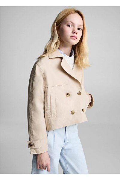 MANGO Kids Çift düğmeli klapalı ceket