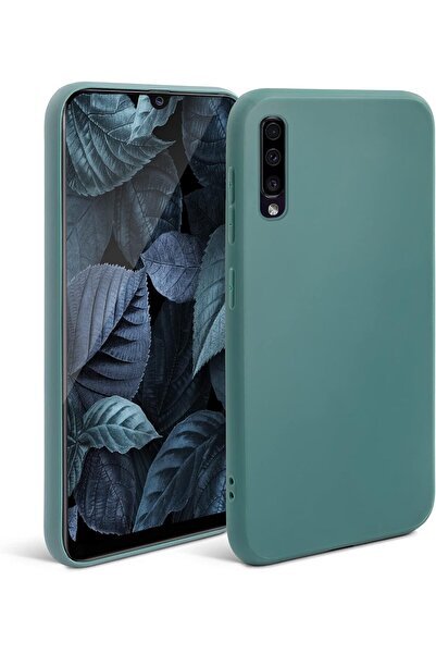 Marselit Samsung Galaxy A50/A30s Uyumlu Premium Lansman Liquid Silikon Kılıf İçi Kadife-Haki