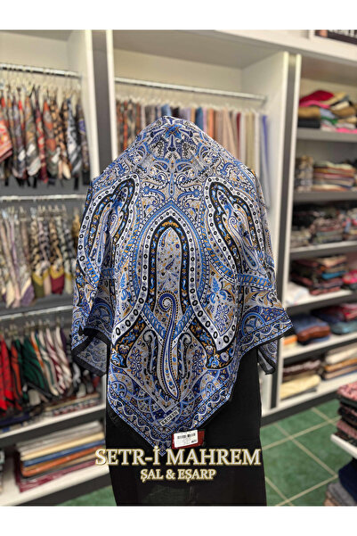 KROREN وشاح بنمط التوليب 90x90