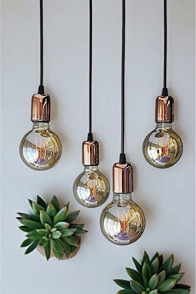 ONUR AVİZE Retro Bakır Duy Agora 4'lü Sarkıt