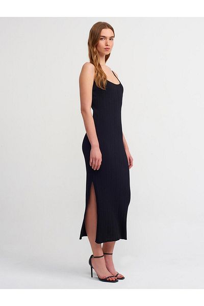Dilvin Rochie cu bretele negre