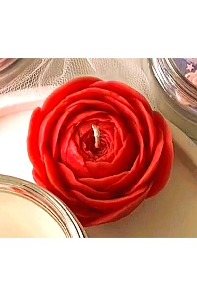 morlalem m Tomurcuk Gül Çiçek 7,5cm Silikon Kalıp K-068, Kokulu Taş Sabun Alç...