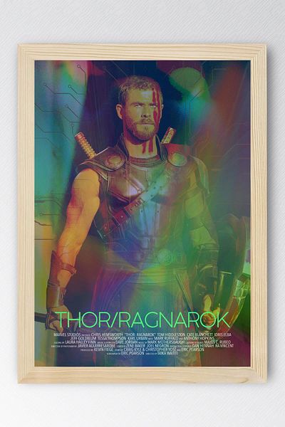 Saturn Thor Ragnarok Framed Painting - Marvel Movie Poster Painting