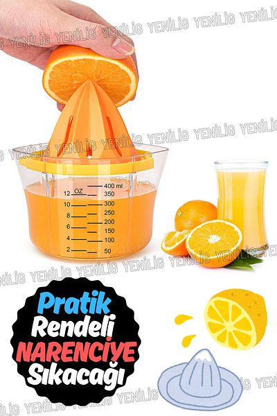 Yenilig 4-in-1 Citrus Juicer with Grater – Practical Solution for Lemons, Oranges, Grapefruits