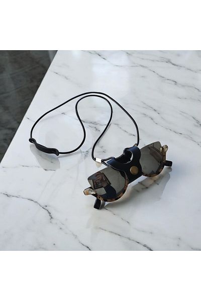 Sibelya Aksesuar Faux Leather Eyeglasses Holder Cord(Unisex)