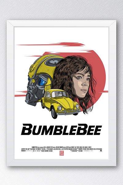 Saturn Pictură înrămată Transformers Bumblebee - Pictură poster film