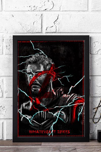 Saturn Pictură înrămată Thor - Pictură poster film Marvel