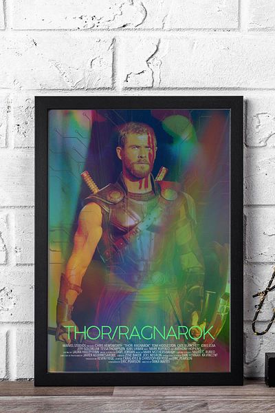 Saturn Thor Ragnarok Framed Painting - Marvel Movie Poster Painting