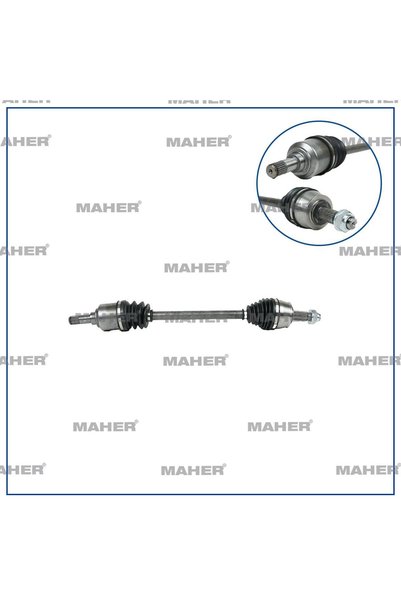 MAHER Aks Komple Ön Egea 15= / Sol 1.4 16v M-t 675mm MHR-18249