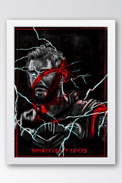 Saturn Pictură înrămată Thor - Pictură poster film Marvel
