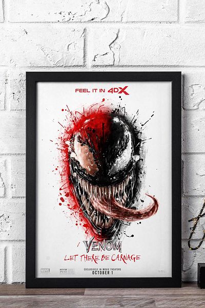 Saturn Pictură înrămată Venom - Pictură poster film Marvel