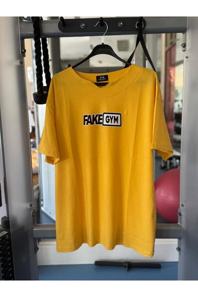 Bas Body FitnessWear Fakegym Printed Oversize V-Neck T-Shirt