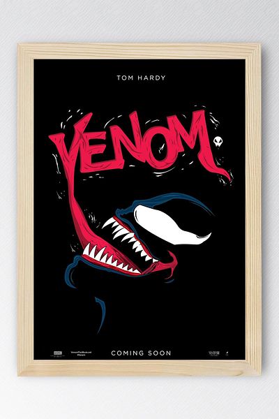 Saturn Venom Framed Table - Marvel Movie Poster Art Print