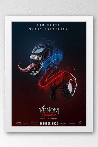 Saturn Pictură înrămată Venom - Pictură poster film Marvel