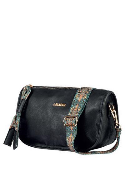 Armine Arm-382 Black Skin Women's Shoulder Bag