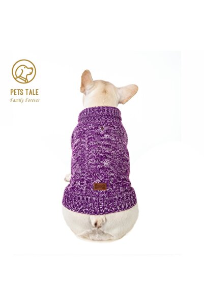 Choice سترة محبوكة دافئة للحيوانات الأليفة باللون الأرجواني مقاس XXXL لفصل ال...