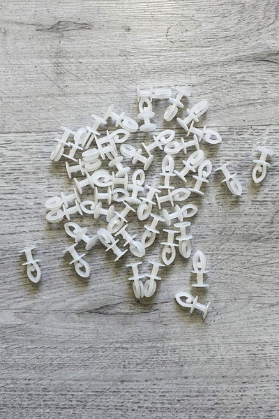 Royaleks 75 Pieces Tulle and Curtain Buttoned Snap-on System - Sturdy Cornice...