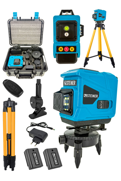 STEİNER Alman 128 Vf 12 Köşe Otomatik Lazer Hizalama Yatay Dikey Çapraz Kuman...