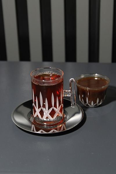 CHANZA HOME طقم شاي وقهوة مكون من 6 أكواب شاي ومجموعة قهوة 18 قطعة